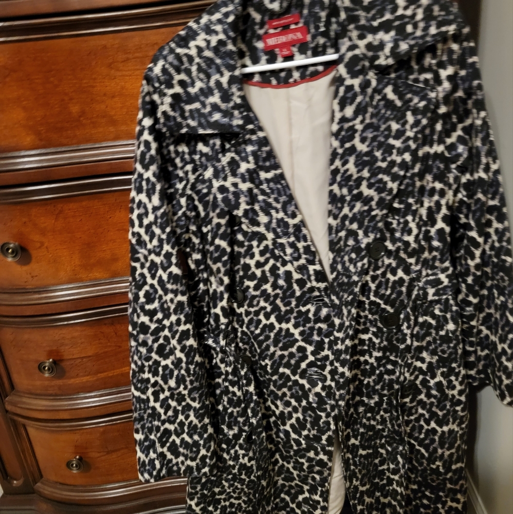 Women's Cheetah Print Dress Coat